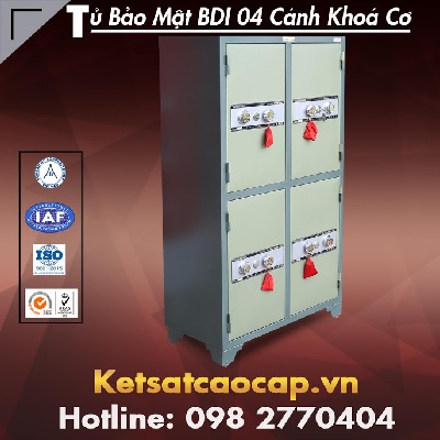 4-Compartment Mechanical Lock Security Safe